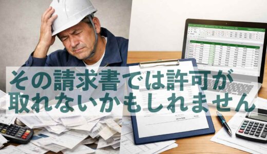 建設業許可に必要な請求書の書き方｜出来高請求のポイントとテンプレート付き
