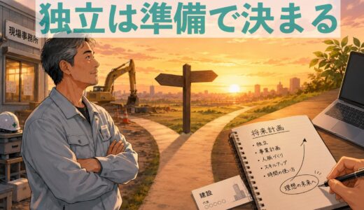 50代から建設業で独立は遅い？第二の人生を後悔しないための準備とは